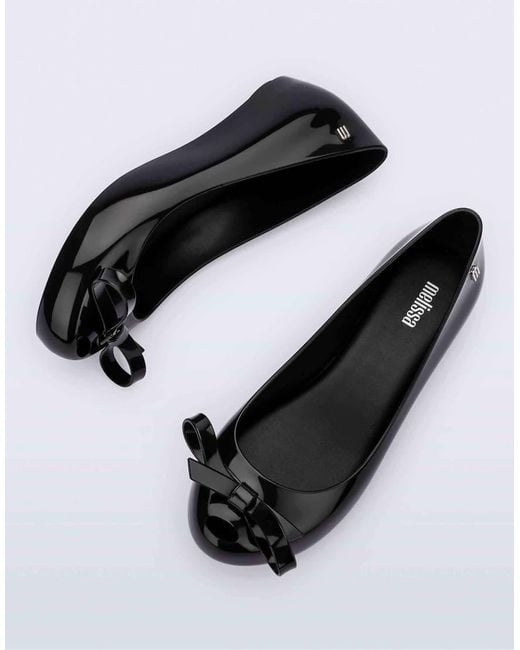Melissa Black Ultragirl Bow Iii Ballerina Flats