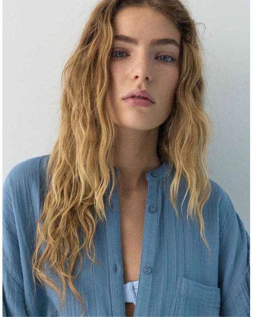 Camicia di Pull&Bear in Blue
