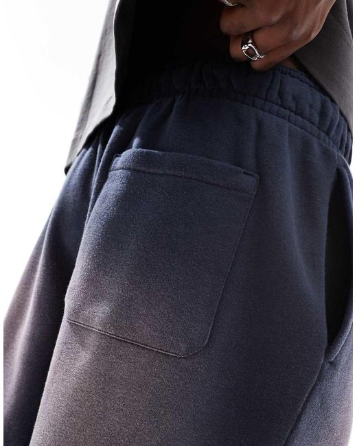 Pantalones Cortos Oscuro Muy Holgados De Felpa De Cotton On Cotton On de hombre de color Blue