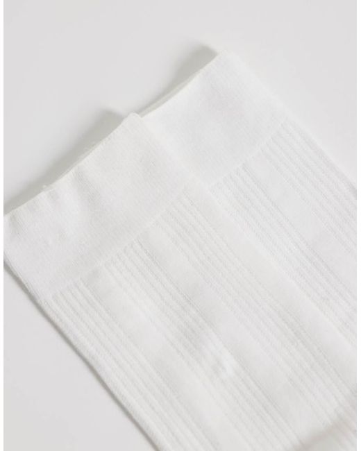 SUI AVA White Favourite Ribbed Socks