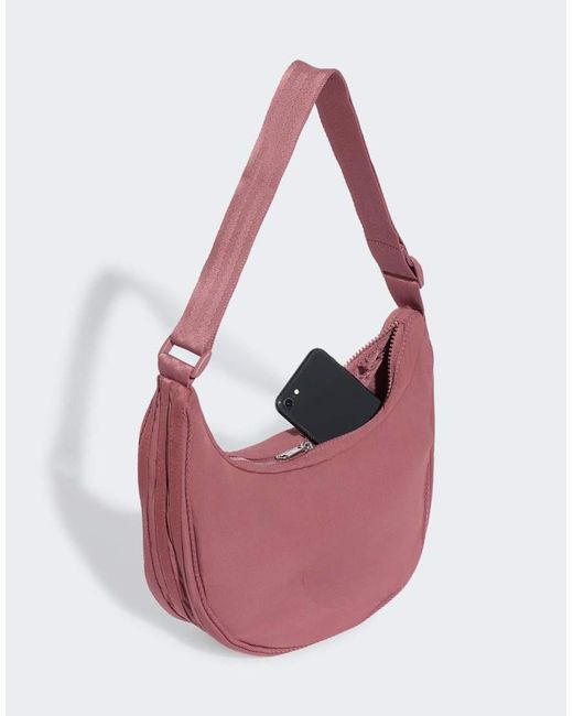 Adidas Originals Pink Everyday Icons Half Crescent Handbag