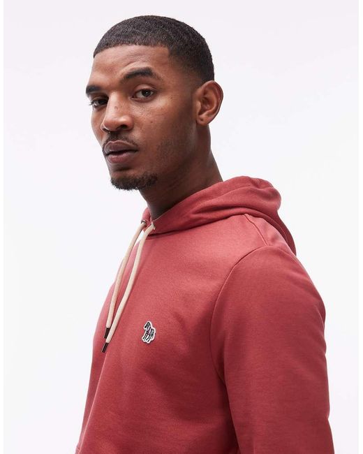 Paul Smith Red Zebra Logo Hoodie for men