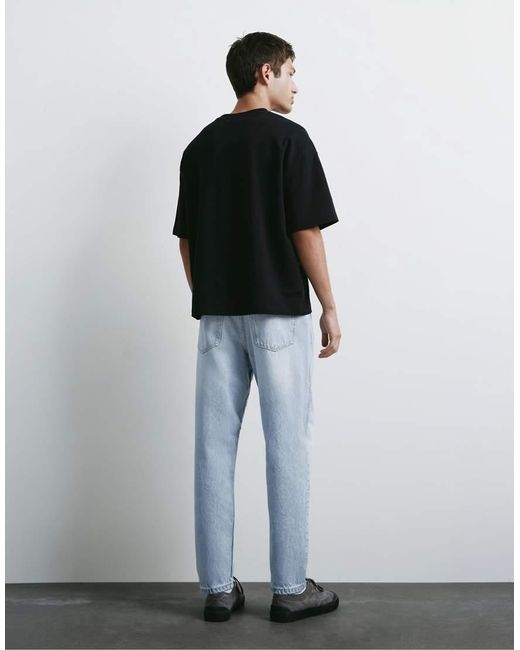Pull&Bear Blue Standard Jeans for men
