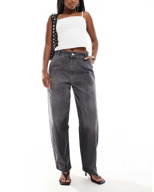Bershka Gray baggy Skater Jeans