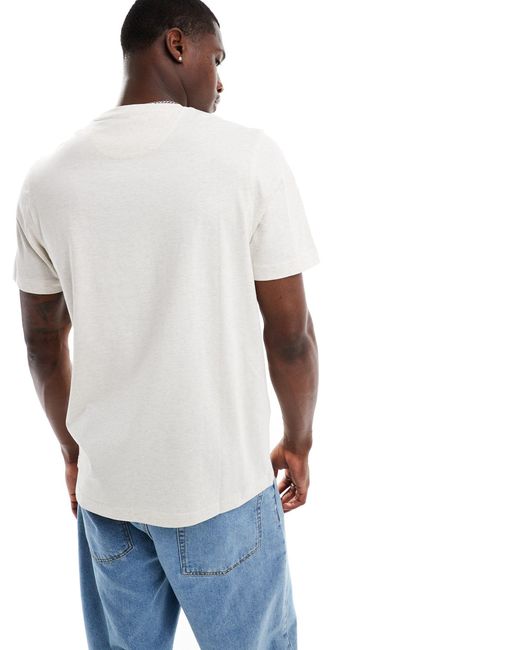 Farah White Danny Short Sleeve T-shirt for men