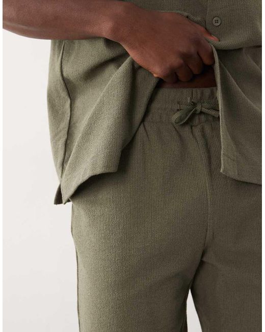 Only & Sons Natural Regular Fit Short Co-Ord for men