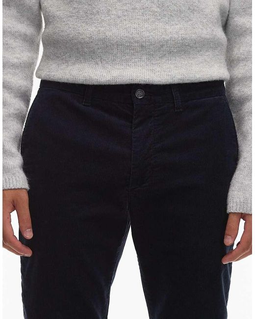 Tommy Hilfiger Blue Denton Corduroy Chino Trousers for men