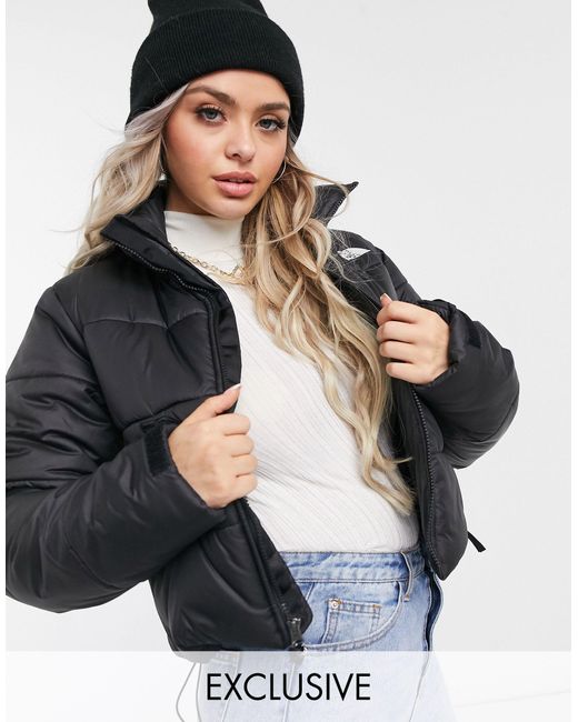 north face crop puffer