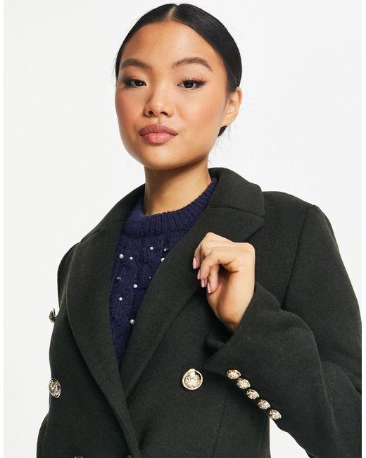 Petite military deals coat