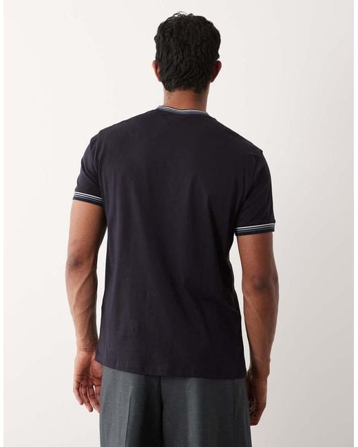 ARMANI EXCHANGE Blue Chest Logo T-shirt for men