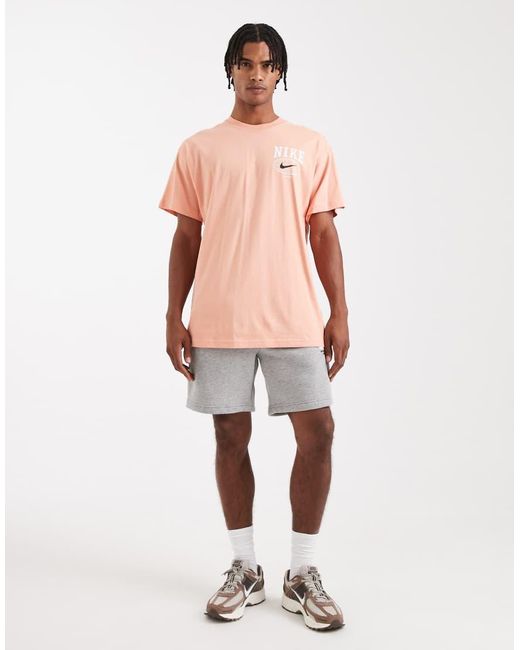 Nike Pink Line Art Graphic T-shirt for men
