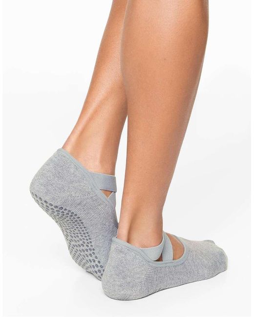 Oysho Black 2 Pairs Of Cotton Blend Yoga And Pilates Socks With Crossover Straps