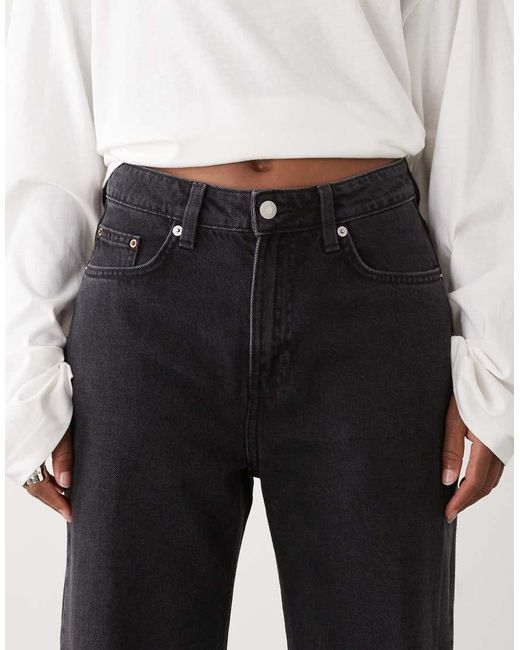 Weekday White Missy Low Waist baggy Fit Jeans
