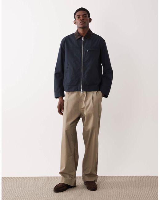 ARKET Blue Canvas Worker Jacket for men