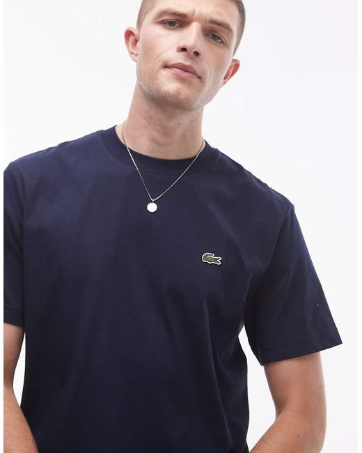 Camiseta Con Logo De Lacoste de hombre de color Blue