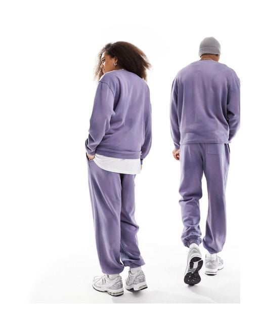 ASOS Purple Unisex Co-ord Oversized jogger