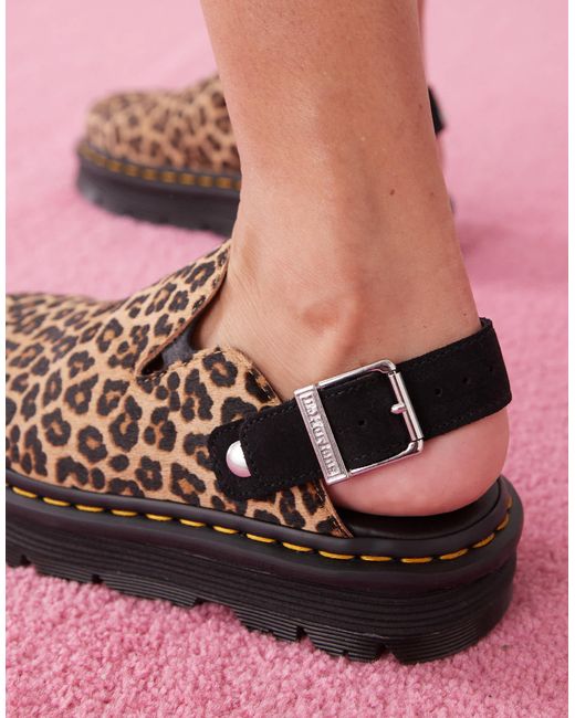Dr. Martens Pink Zebzag Mules