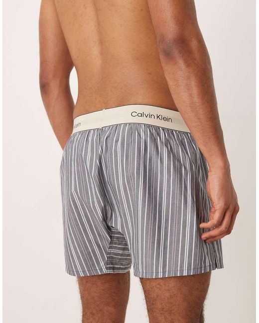 Calvin Klein Gray Heritage Cotton Boxers for men