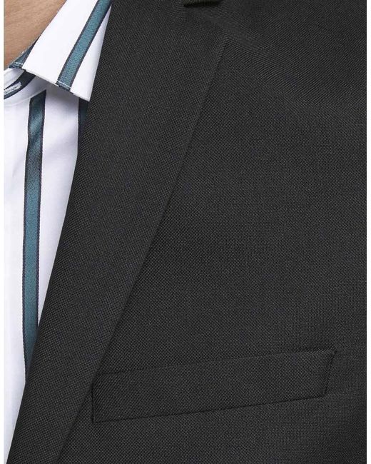 Jack & Jones Black Single-Breasted Blazer And Trousers for men