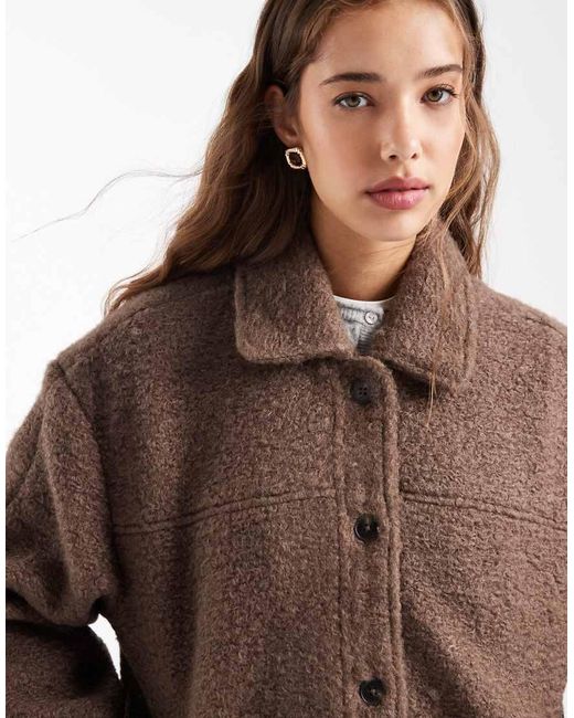 Mango Brown Teen Teddy Jacket