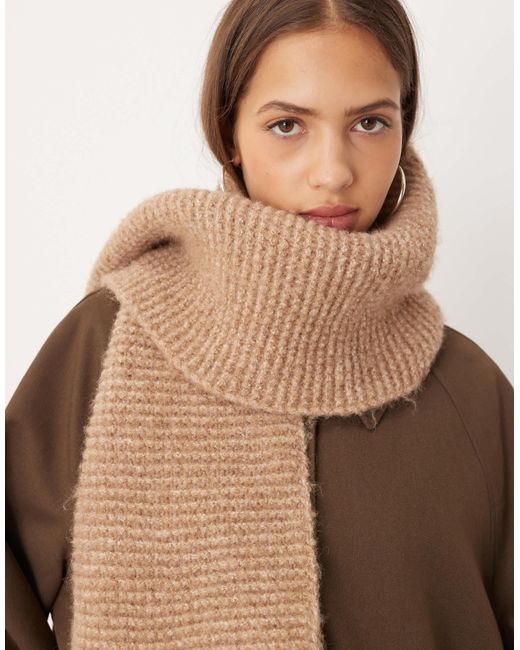 Écharpe en maille ASOS en coloris Brown