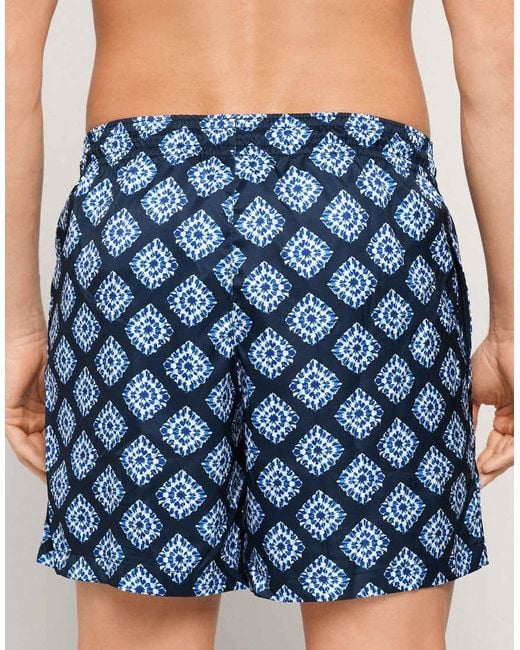 Tezenis Blue Printed Swimming Shorts for men