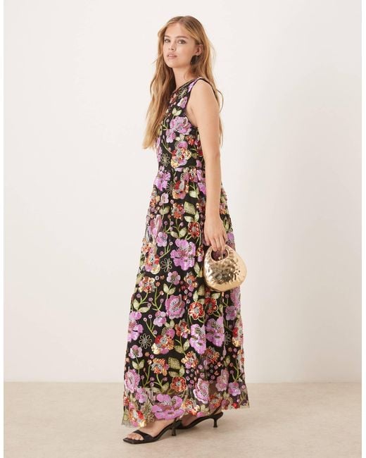 Sister Jane Multicolor Dream Beaded Maxi Dress