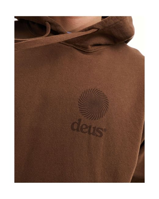 Sweat à capuche à motif vortex - marron Deus Ex Machina pour homme en coloris Brown