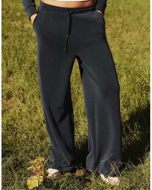 Stradivarius Green Soft-touch Palazzo Trousers