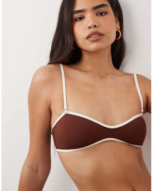 Mango Brown Bikini Top