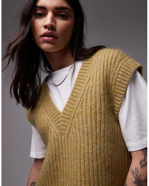 & Other Stories Gray – superweiches strick-trägertop aus mohair-mix