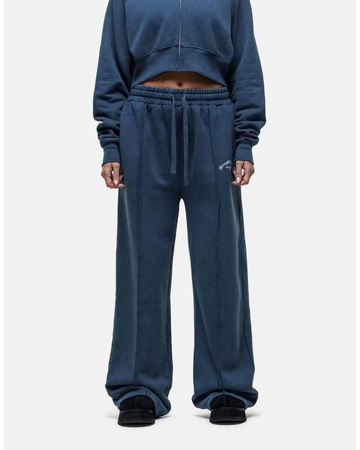 Good For Nothing Joggingbroek Met Wijde Pasvorm En Distressed Naden in het Blue
