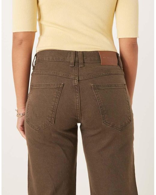 Free People Natural Risk Taker Mid-Rise Straight Leg Jeans