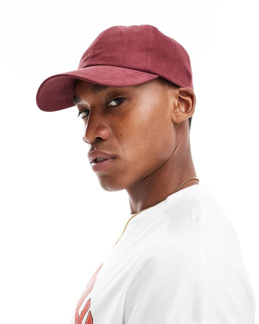 ASOS Red Baseball Cap for men