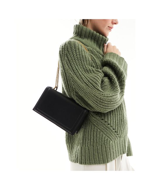 ASOS Raised Edge Interchangeable Crossbody Bag in Green