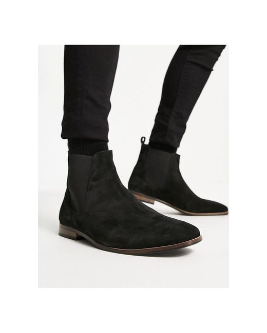   Essentials Botas Chelsea para hombre, color negro, 13 :  Ropa, Zapatos y Joyería