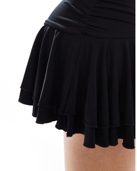 Bershka Black – trägerloses minikleid