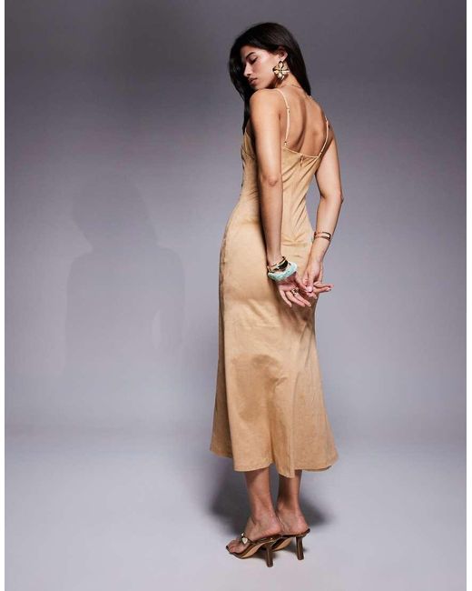 Bardot Gray Nadira Faux Suede Dress