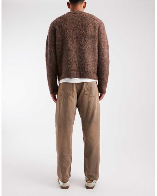 Vaqueros Marrones Holgados Con Lavado Envejecido Alex De Jack & Jones de hombre de color Brown