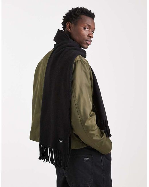 Sciarpa Nera Con Nappe di Jack & Jones in Black da Uomo