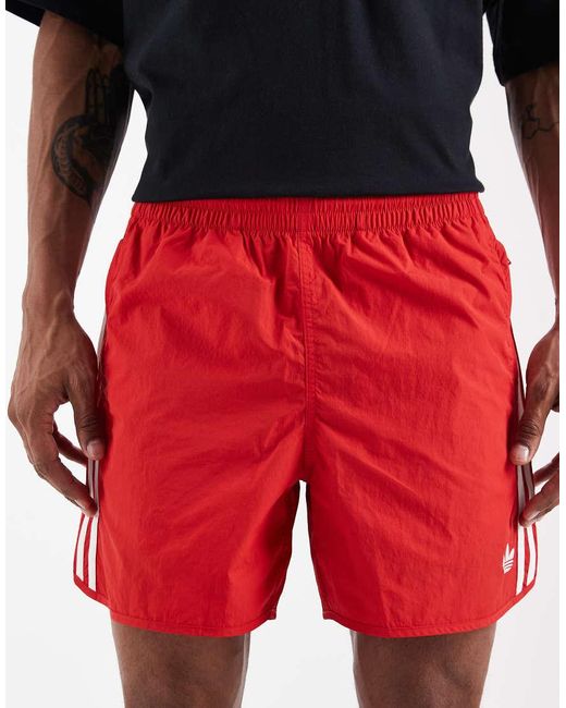 Adidas Originals Red Sprinter Shorts for men