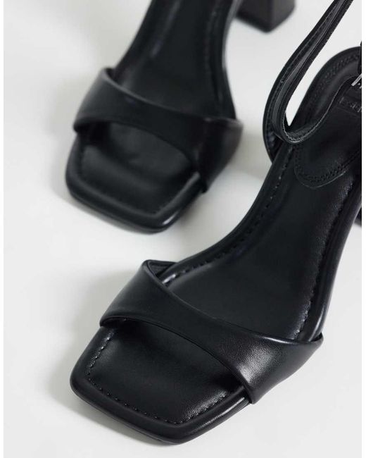 ASOS Gray Hotel Barely There Block Heeled Sandals