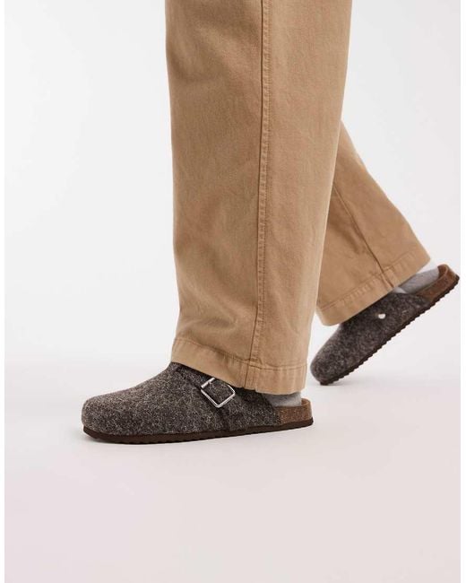 ASOS Brown Mule Loafers for men