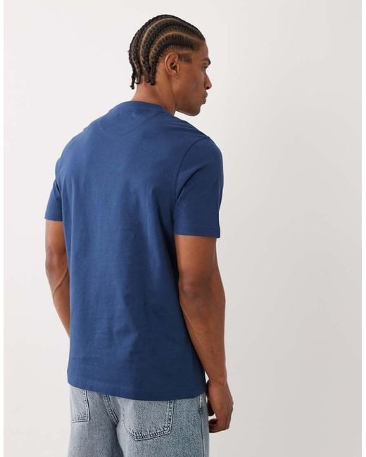 Farah Blue Danny Regular Logo T-shirt for men