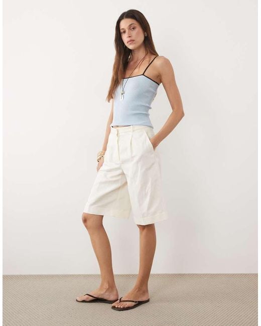 Mango Blue Knitted Cami Top