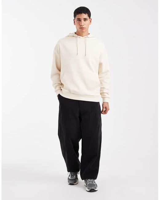 ASOS White Essentials Oversized Hoodie for men