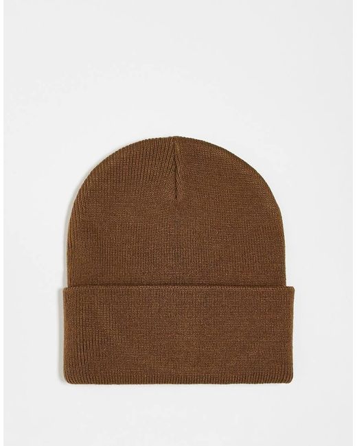 Carhartt Brown Short Watch Beanie