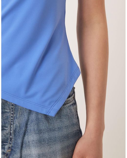 Abercrombie & Fitch Blue – asymmetrisches oberteil