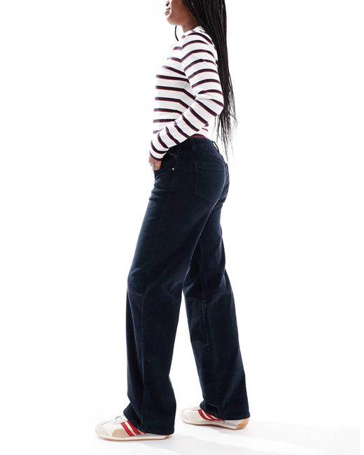 Cotton On Blue Low Rise Straight Cord Jean