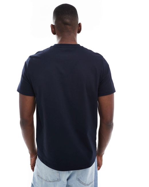 Fred Perry Blue Embroidered Logo T-shirt for men